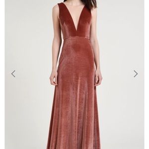 Jenny Yoo English Rose Velvet Bridesmaid dress